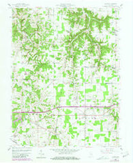 Spades Indiana Historical topographic map, 1:24000 scale, 7.5 X 7.5 Minute, Year 1958