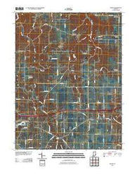 Spades Indiana Historical topographic map, 1:24000 scale, 7.5 X 7.5 Minute, Year 2010