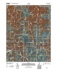 Spades Indiana Historical topographic map, 1:24000 scale, 7.5 X 7.5 Minute, Year 2010