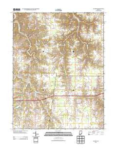 Spades Indiana Historical topographic map, 1:24000 scale, 7.5 X 7.5 Minute, Year 2013