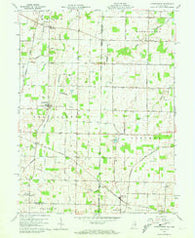 Spartanburg Indiana Historical topographic map, 1:24000 scale, 7.5 X 7.5 Minute, Year 1960
