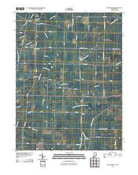 Spartanburg Indiana Historical topographic map, 1:24000 scale, 7.5 X 7.5 Minute, Year 2010