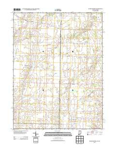 Spartanburg Indiana Historical topographic map, 1:24000 scale, 7.5 X 7.5 Minute, Year 2013
