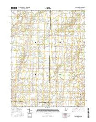 Spartanburg Indiana Current topographic map, 1:24000 scale, 7.5 X 7.5 Minute, Year 2016
