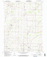 Spartanburg Indiana Historical topographic map, 1:24000 scale, 7.5 X 7.5 Minute, Year 1992