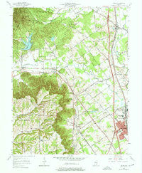 Speed Indiana Historical topographic map, 1:24000 scale, 7.5 X 7.5 Minute, Year 1963