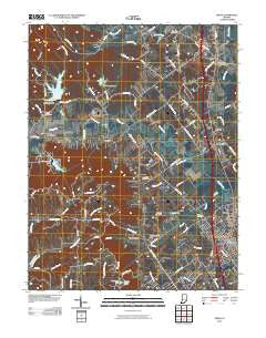 Speed Indiana Historical topographic map, 1:24000 scale, 7.5 X 7.5 Minute, Year 2010