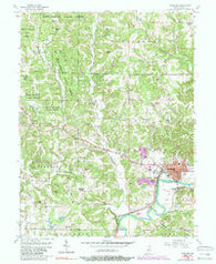 Spencer Indiana Historical topographic map, 1:24000 scale, 7.5 X 7.5 Minute, Year 1956