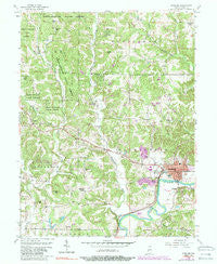 Spencer Indiana Historical topographic map, 1:24000 scale, 7.5 X 7.5 Minute, Year 1956