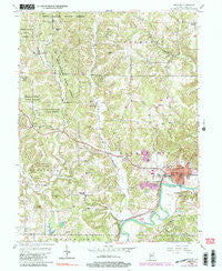 Spencer Indiana Historical topographic map, 1:24000 scale, 7.5 X 7.5 Minute, Year 1956