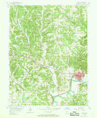 Spencer Indiana Historical topographic map, 1:24000 scale, 7.5 X 7.5 Minute, Year 1956