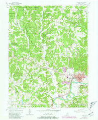 Spencer Indiana Historical topographic map, 1:24000 scale, 7.5 X 7.5 Minute, Year 1956