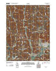 Spencer Indiana Historical topographic map, 1:24000 scale, 7.5 X 7.5 Minute, Year 2010