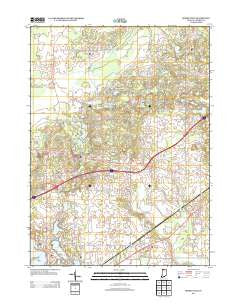 Springville Indiana Historical topographic map, 1:24000 scale, 7.5 X 7.5 Minute, Year 2013