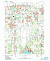 St. John Indiana Historical topographic map, 1:24000 scale, 7.5 X 7.5 Minute, Year 1992