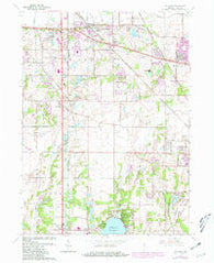St. John Indiana Historical topographic map, 1:24000 scale, 7.5 X 7.5 Minute, Year 1962