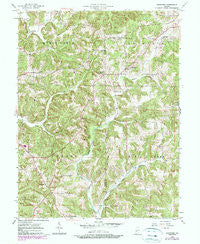 Stanford Indiana Historical topographic map, 1:24000 scale, 7.5 X 7.5 Minute, Year 1956