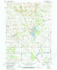 Stillwell Indiana Historical topographic map, 1:24000 scale, 7.5 X 7.5 Minute, Year 1974