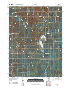 Stillwell Indiana Historical topographic map, 1:24000 scale, 7.5 X 7.5 Minute, Year 2010