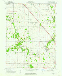 Stockwell Indiana Historical topographic map, 1:24000 scale, 7.5 X 7.5 Minute, Year 1961