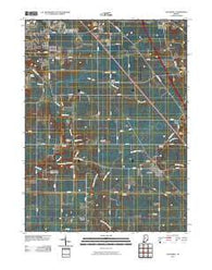 Stockwell Indiana Historical topographic map, 1:24000 scale, 7.5 X 7.5 Minute, Year 2010