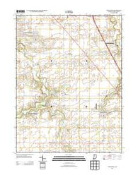 Stockwell Indiana Historical topographic map, 1:24000 scale, 7.5 X 7.5 Minute, Year 2013