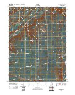Stone Bluff Indiana Historical topographic map, 1:24000 scale, 7.5 X 7.5 Minute, Year 2010