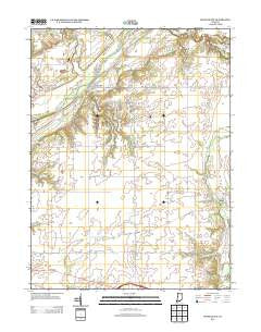 Stone Bluff Indiana Historical topographic map, 1:24000 scale, 7.5 X 7.5 Minute, Year 2013