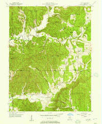 Story Indiana Historical topographic map, 1:24000 scale, 7.5 X 7.5 Minute, Year 1956