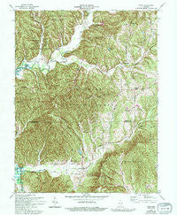 Story Indiana Historical topographic map, 1:24000 scale, 7.5 X 7.5 Minute, Year 1967