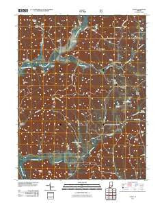 Story Indiana Historical topographic map, 1:24000 scale, 7.5 X 7.5 Minute, Year 2011