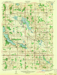 Stroh Indiana Historical topographic map, 1:24000 scale, 7.5 X 7.5 Minute, Year 1942