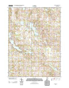 Stroh Indiana Historical topographic map, 1:24000 scale, 7.5 X 7.5 Minute, Year 2013