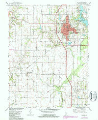 Sullivan Indiana Historical topographic map, 1:24000 scale, 7.5 X 7.5 Minute, Year 1974