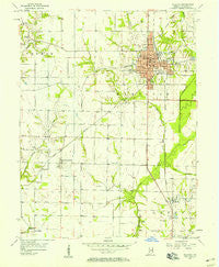 Sullivan Indiana Historical topographic map, 1:24000 scale, 7.5 X 7.5 Minute, Year 1956