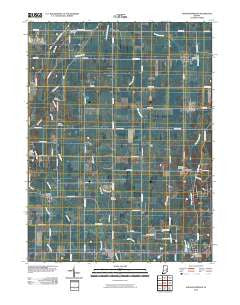 Sulphur Springs Indiana Historical topographic map, 1:24000 scale, 7.5 X 7.5 Minute, Year 2010
