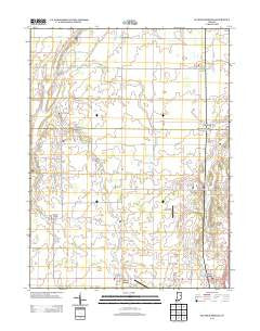 Sulphur Springs Indiana Historical topographic map, 1:24000 scale, 7.5 X 7.5 Minute, Year 2013