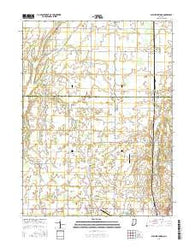 Sulphur Springs Indiana Current topographic map, 1:24000 scale, 7.5 X 7.5 Minute, Year 2016