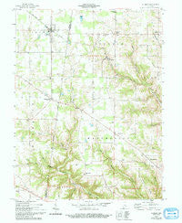 Sunman Indiana Historical topographic map, 1:24000 scale, 7.5 X 7.5 Minute, Year 1958