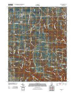 Sunman Indiana Historical topographic map, 1:24000 scale, 7.5 X 7.5 Minute, Year 2010