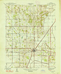 Switz City Indiana Historical topographic map, 1:24000 scale, 7.5 X 7.5 Minute, Year 1947