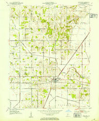 Switz City Indiana Historical topographic map, 1:24000 scale, 7.5 X 7.5 Minute, Year 1950