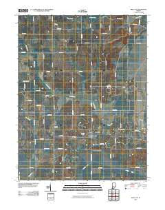 Switz City Indiana Historical topographic map, 1:24000 scale, 7.5 X 7.5 Minute, Year 2010
