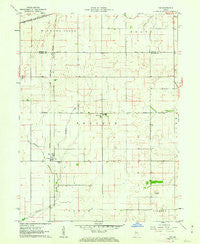 Tab Indiana Historical topographic map, 1:24000 scale, 7.5 X 7.5 Minute, Year 1961