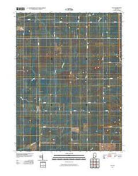 Tab Indiana Historical topographic map, 1:24000 scale, 7.5 X 7.5 Minute, Year 2010