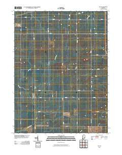 Tab Indiana Historical topographic map, 1:24000 scale, 7.5 X 7.5 Minute, Year 2010