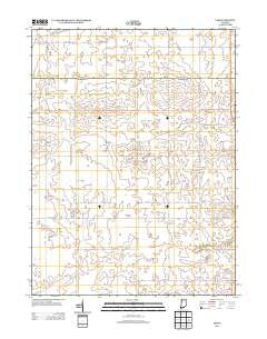 Tab Indiana Historical topographic map, 1:24000 scale, 7.5 X 7.5 Minute, Year 2013