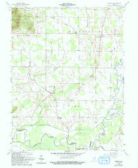 Tampico Indiana Historical topographic map, 1:24000 scale, 7.5 X 7.5 Minute, Year 1959