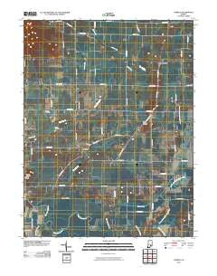 Tampico Indiana Historical topographic map, 1:24000 scale, 7.5 X 7.5 Minute, Year 2010