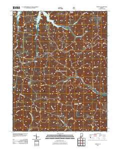 Taswell Indiana Historical topographic map, 1:24000 scale, 7.5 X 7.5 Minute, Year 2010